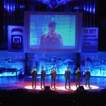 Московский Международный Дом Музыки. Техническое обеспечение мероприятия. работа постановочной группы. Прокат светового оборудования Martin Professional, подвес металлоконструкций из аллюминиевых ферм.